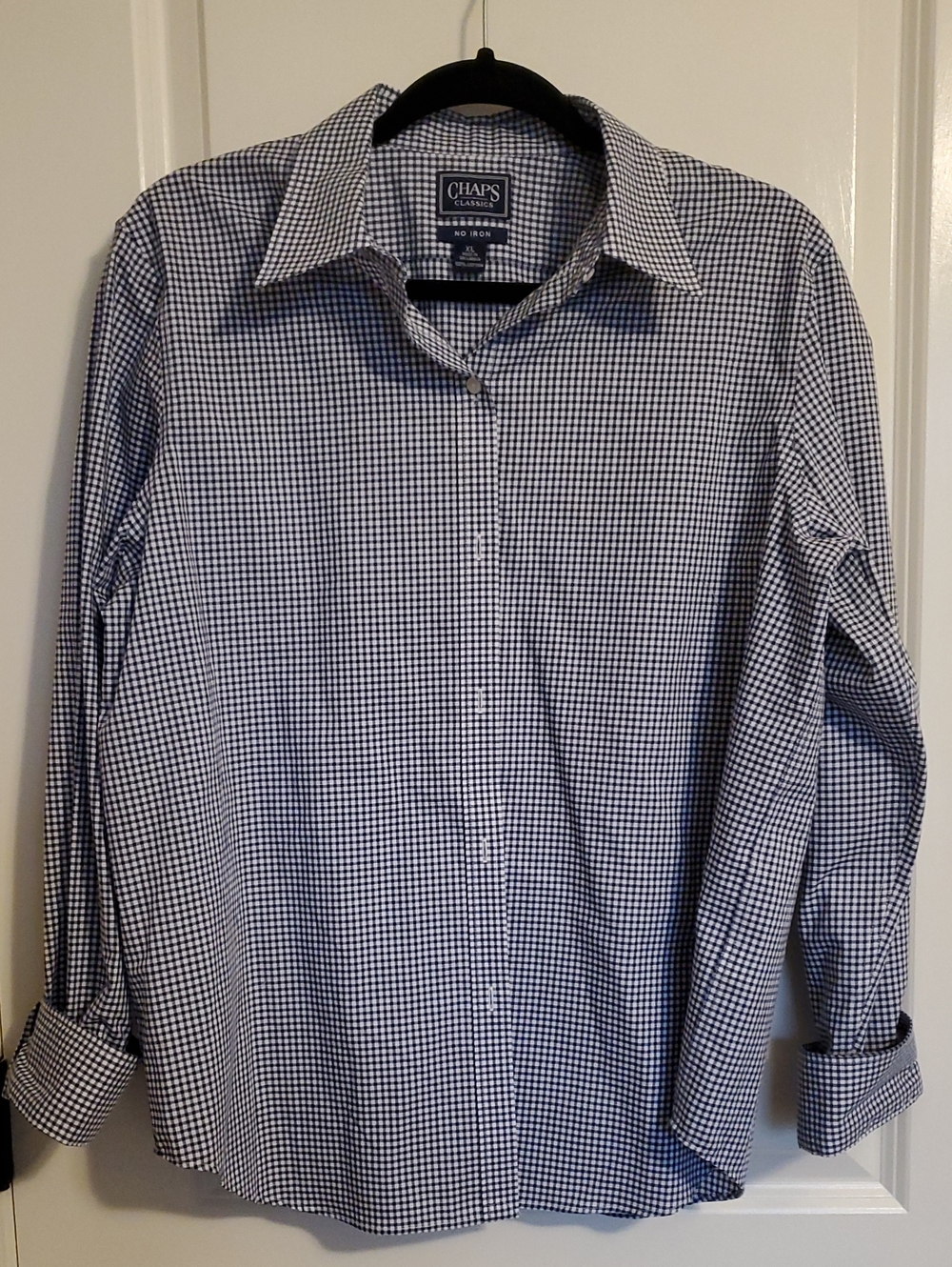Chaps Gingham plaid Dress Shirt NWOT